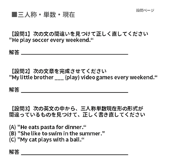 従来の静的な問題集